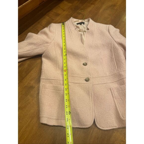 Woman’s Talbots wool blend blazer jacket size 12 soft pink - Picture 5 of 7